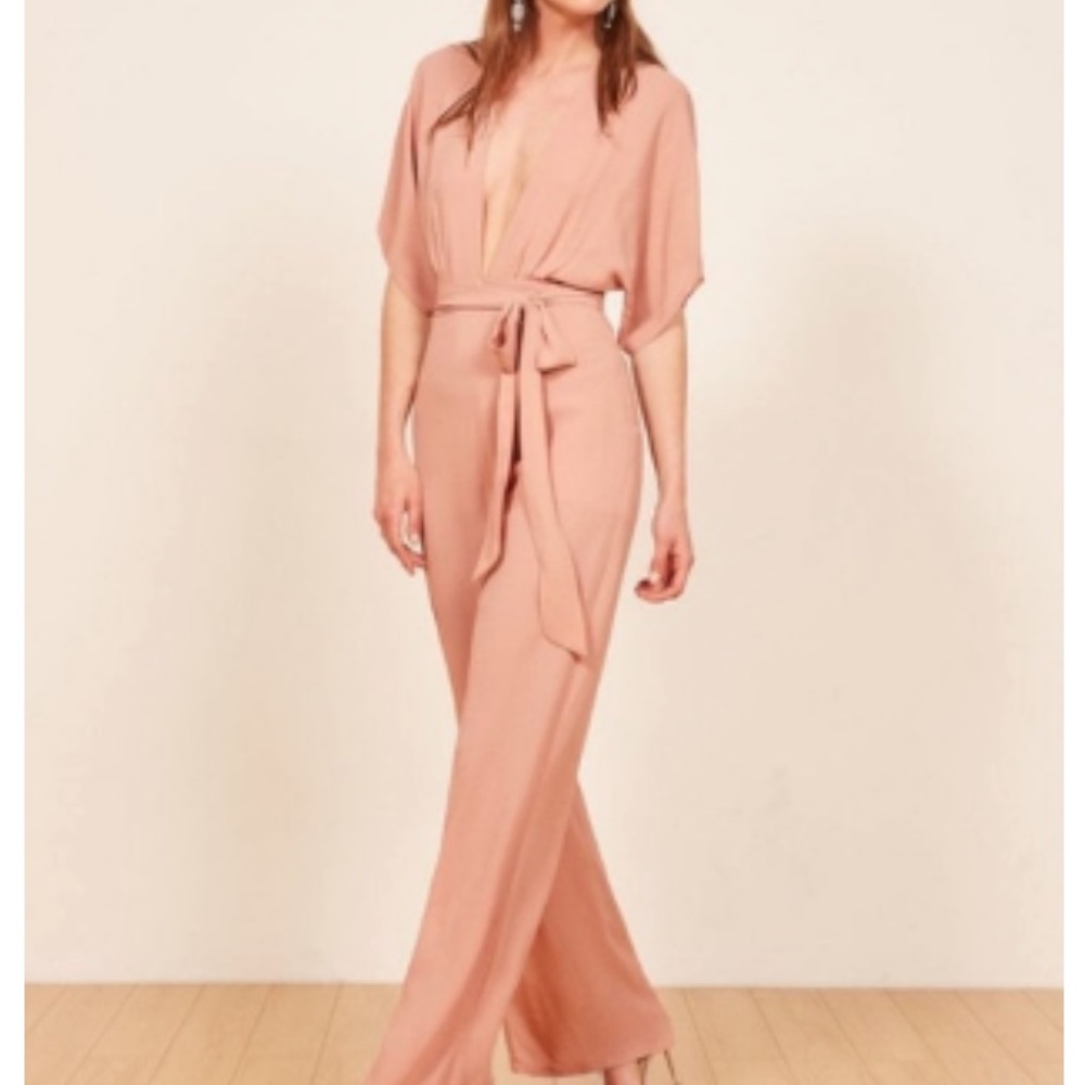 Reformation Lemongrass Jumpsuit NWT